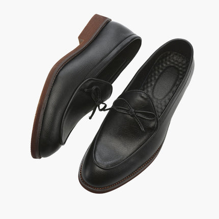 Men’s Slip-On Loafers with Bow Detail