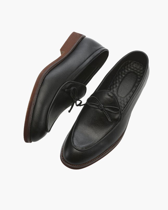Men’s Slip-On Loafers with Bow Detail