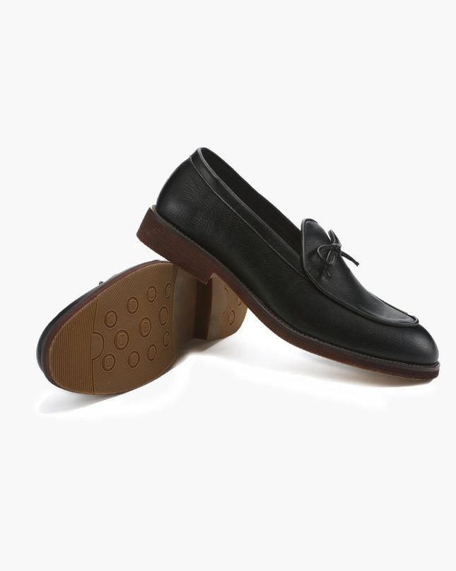 Men’s Slip-On Loafers with Bow Detail