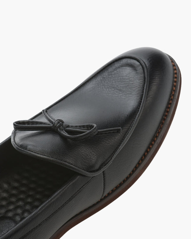 Men’s Slip-On Loafers with Bow Detail
