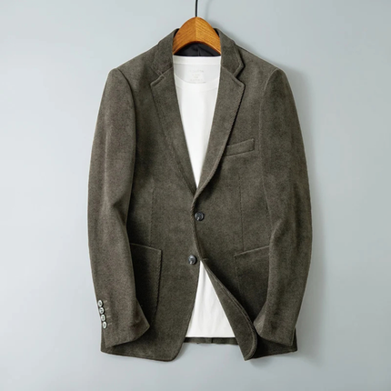 Men’s Soft Texture Two-Button Blazer