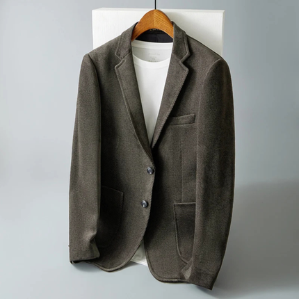 Men’s Soft Texture Two-Button Blazer