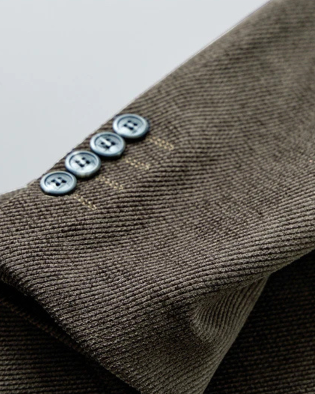 Men’s Soft Texture Two-Button Blazer