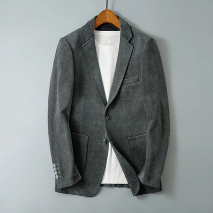 Men’s Soft Texture Two-Button Blazer
