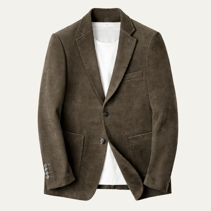 Men’s Soft Texture Two-Button Blazer