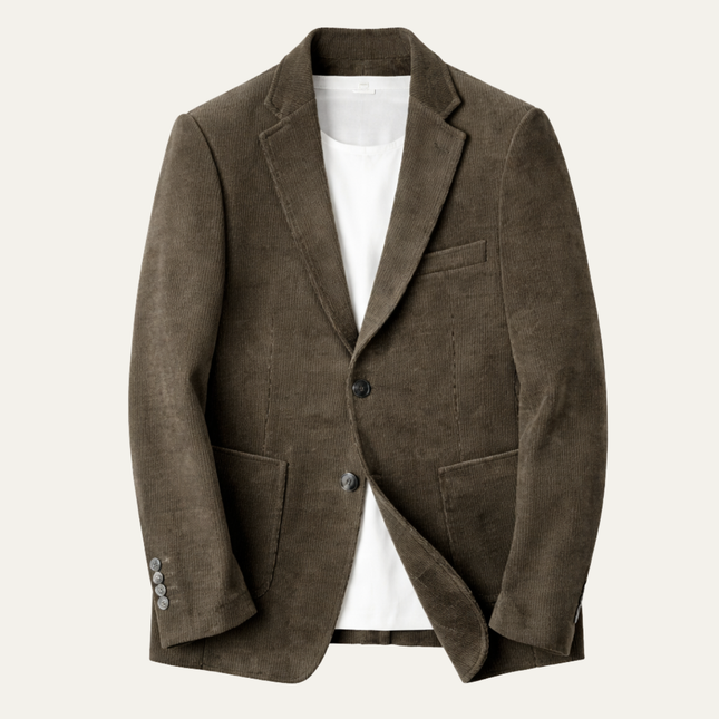 Men’s Soft Texture Two-Button Blazer