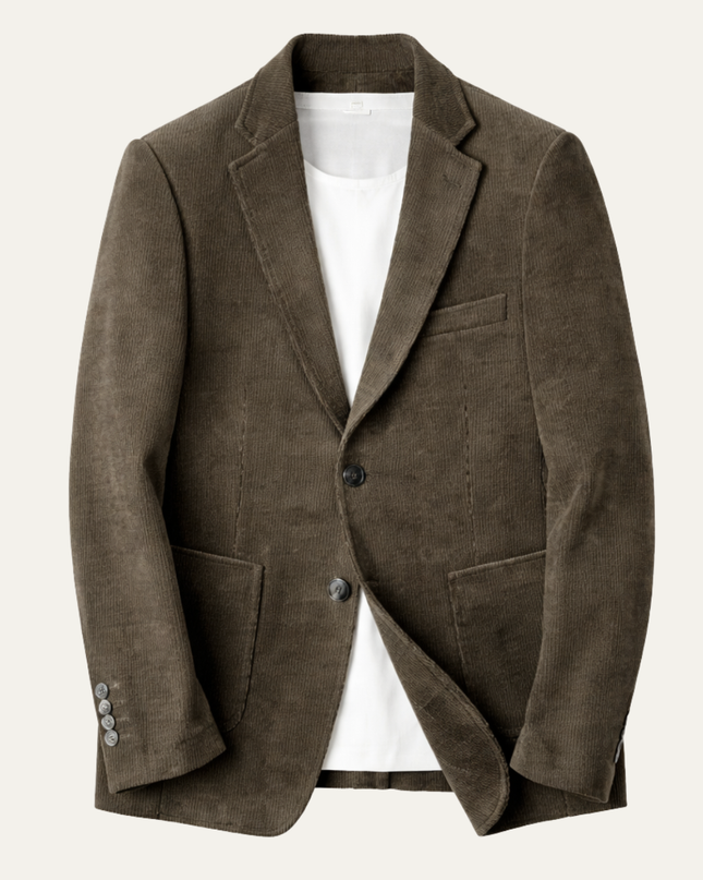 Men’s Soft Texture Two-Button Blazer
