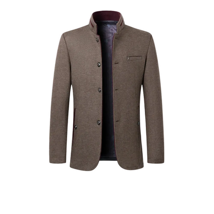 Men’s Stand Collar Button Jacket