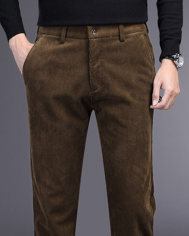 Men’s Straight Fit Corduroy Trousers