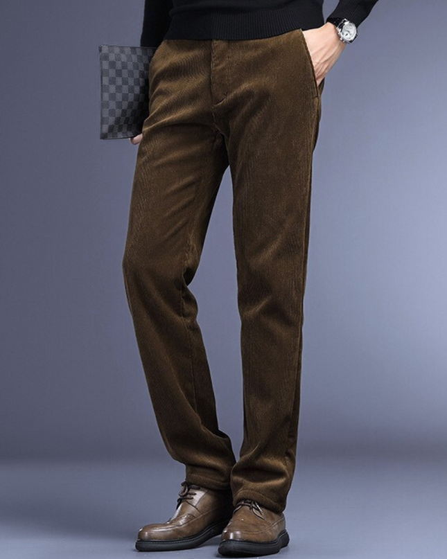 Men’s Straight Fit Corduroy Trousers