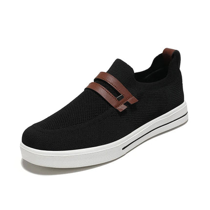 Men’s Strap Detail Knit Slip-On Sneakers