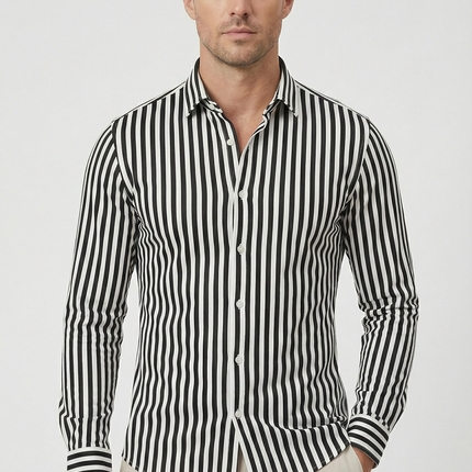 Men’s Striped Button Down Shirt