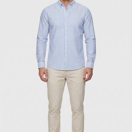 Men’s Striped Button Down Shirt