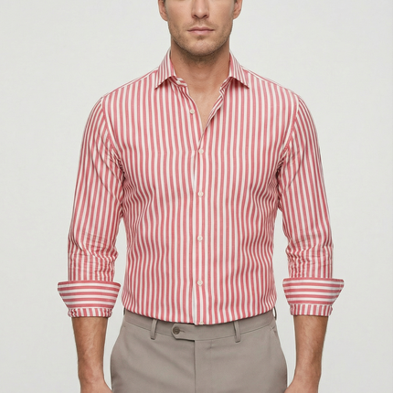 Men’s Striped Button Down Shirt