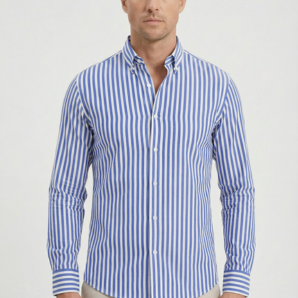 Men’s Striped Button Down Shirt