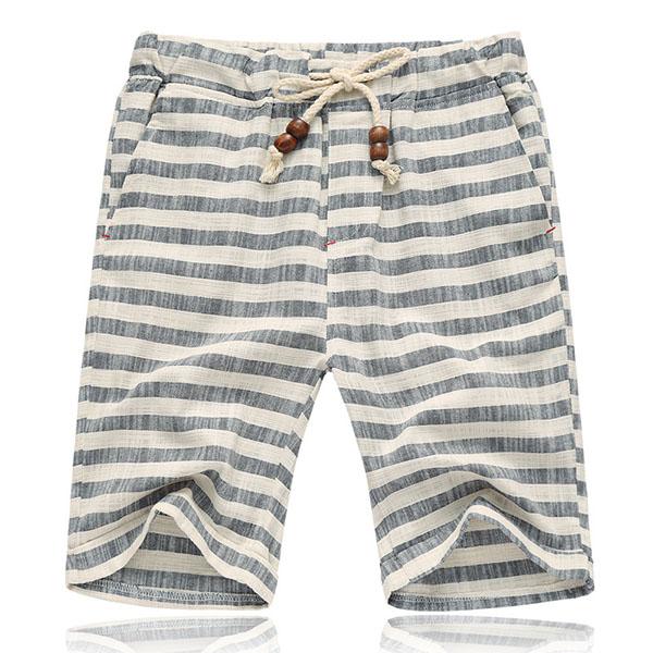 Men’s Striped Drawstring Shorts