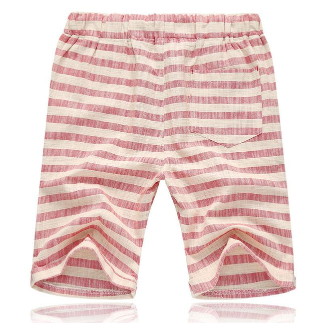Men’s Striped Drawstring Shorts