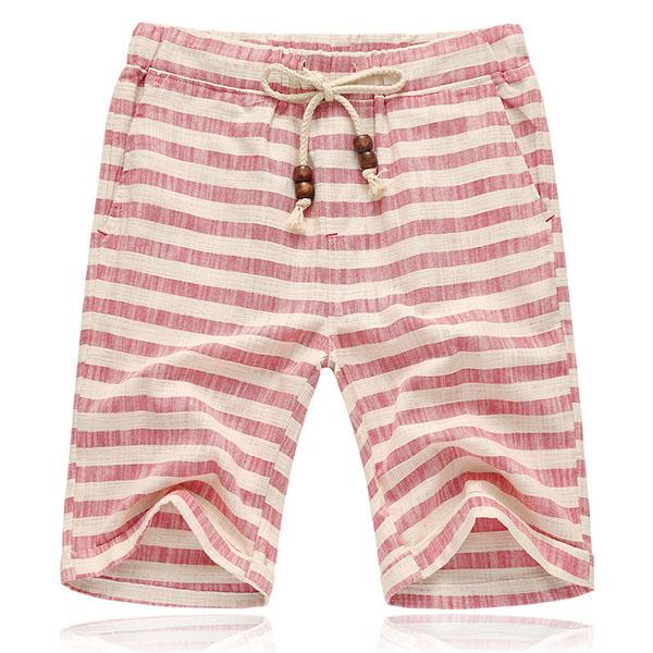 Men’s Striped Drawstring Shorts