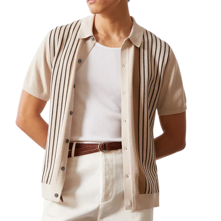 Men’s Striped Knit Shirt