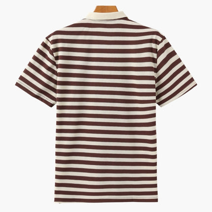 Men’s Striped Short Sleeve Polo Shirt