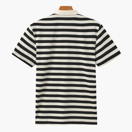 Men’s Striped Short Sleeve Polo Shirt