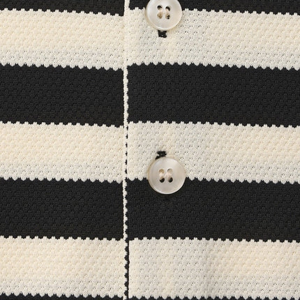 Men’s Striped Short Sleeve Polo Shirt
