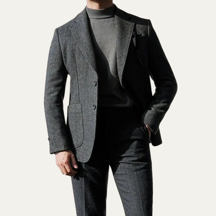Men’s Structured Two-Button Tailored Blazer
