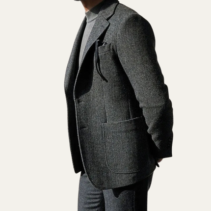 Men’s Structured Two-Button Tailored Blazer