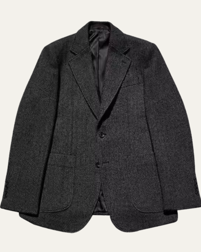 Men’s Structured Two-Button Tailored Blazer