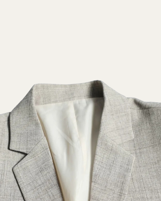 Men’s Subtle Texture Two-Button Blazer