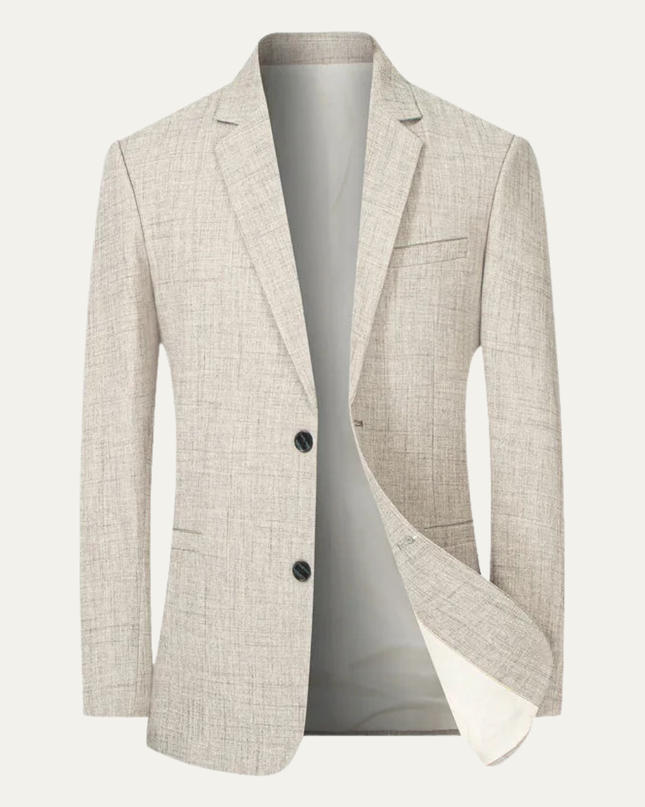 Men’s Subtle Texture Two-Button Blazer