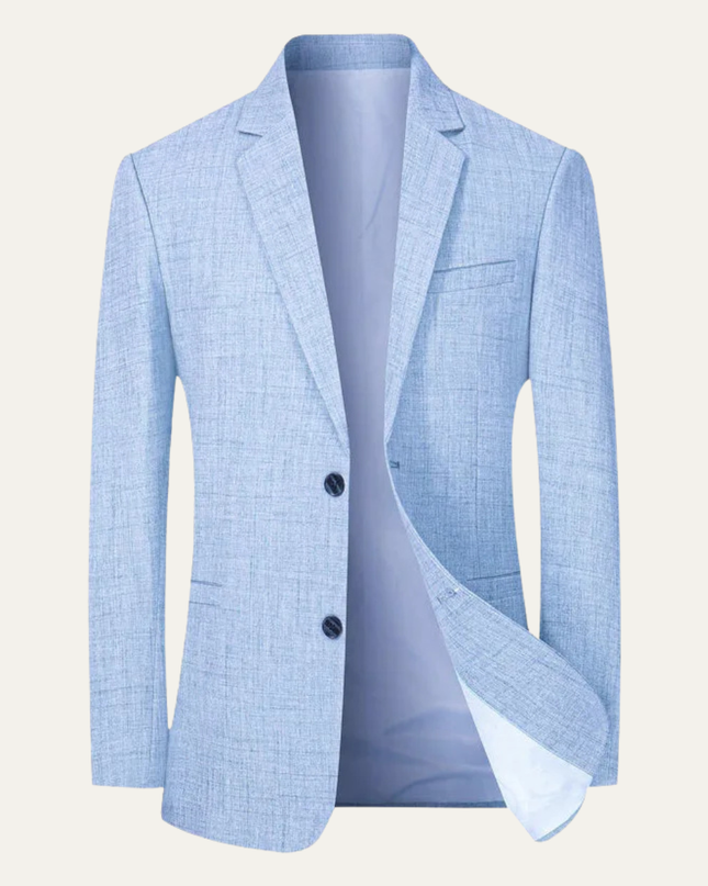 Men’s Subtle Texture Two-Button Blazer