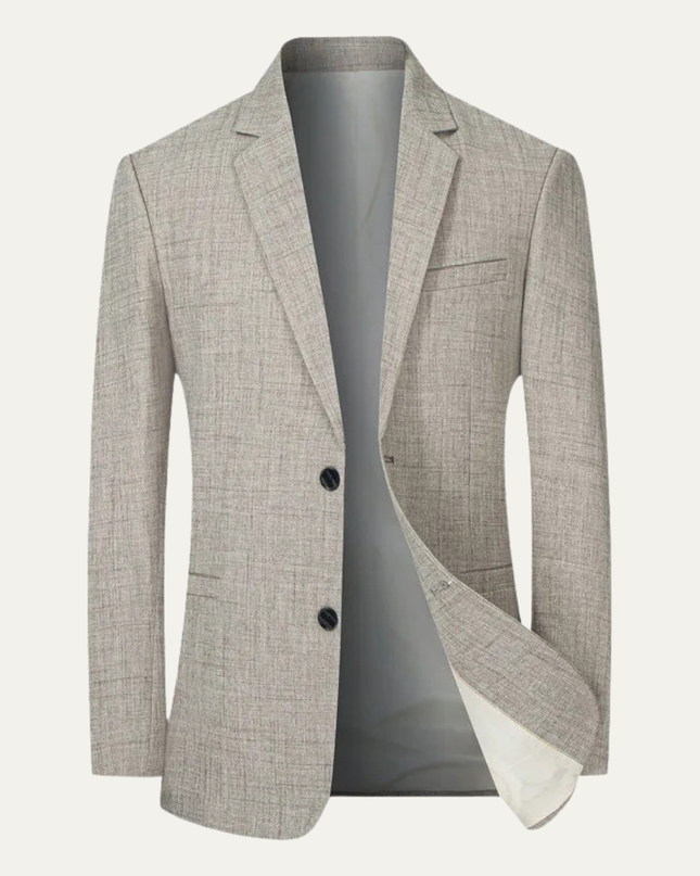 Men’s Subtle Texture Two-Button Blazer