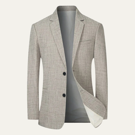 Men’s Subtle Texture Two-Button Blazer
