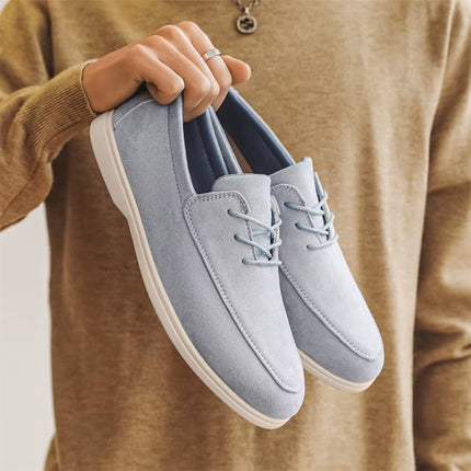 Men’s Suede Lace-Up Casual Loafers