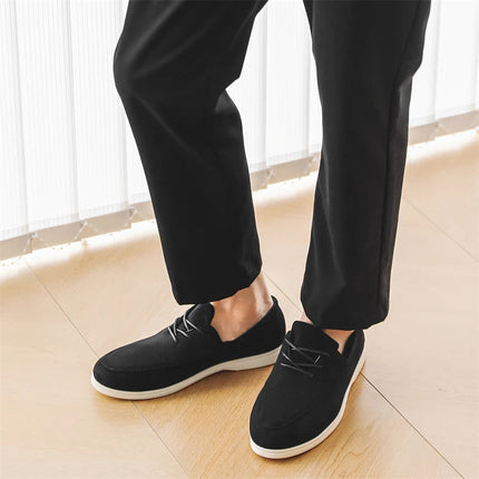 Men’s Suede Lace-Up Casual Loafers