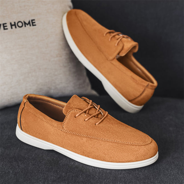 Men’s Suede Lace-Up Casual Shoes