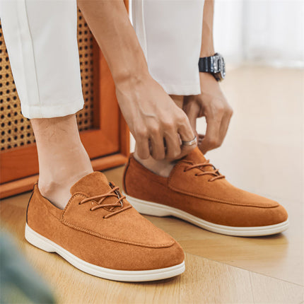 Men’s Suede Lace-Up Casual Shoes