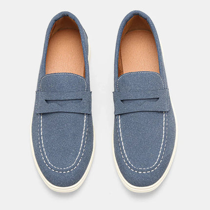 Men’s Suede Moc Penny Loafers