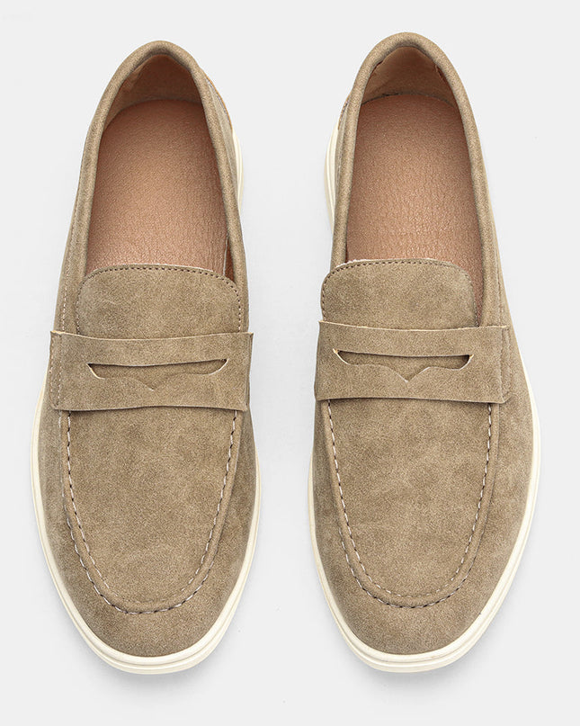 Men’s Suede Moc Penny Loafers