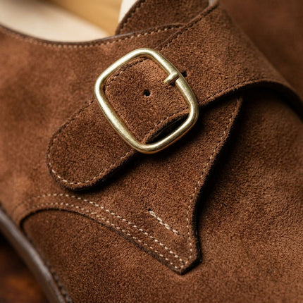 Men’s Suede Monk Strap Shoes
