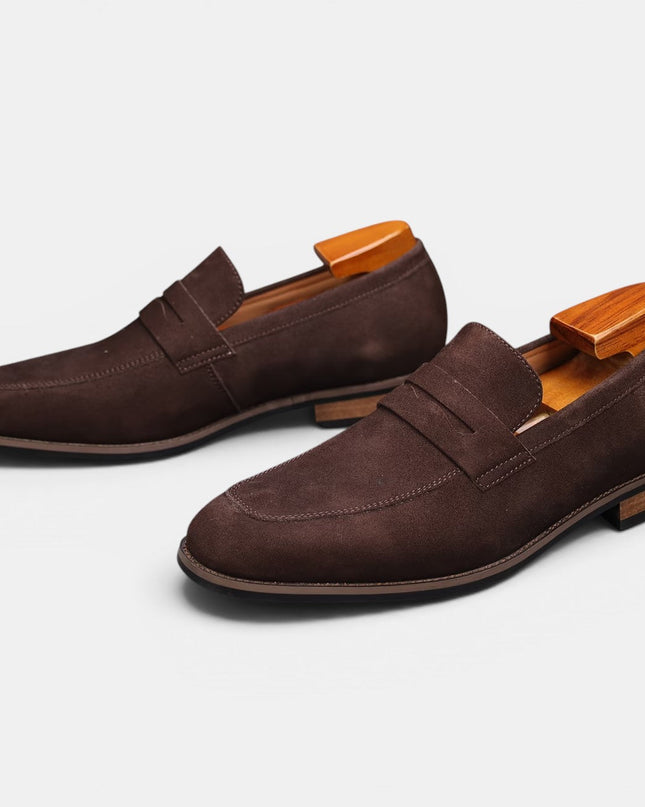 Men’s Suede Penny Summer Loafers