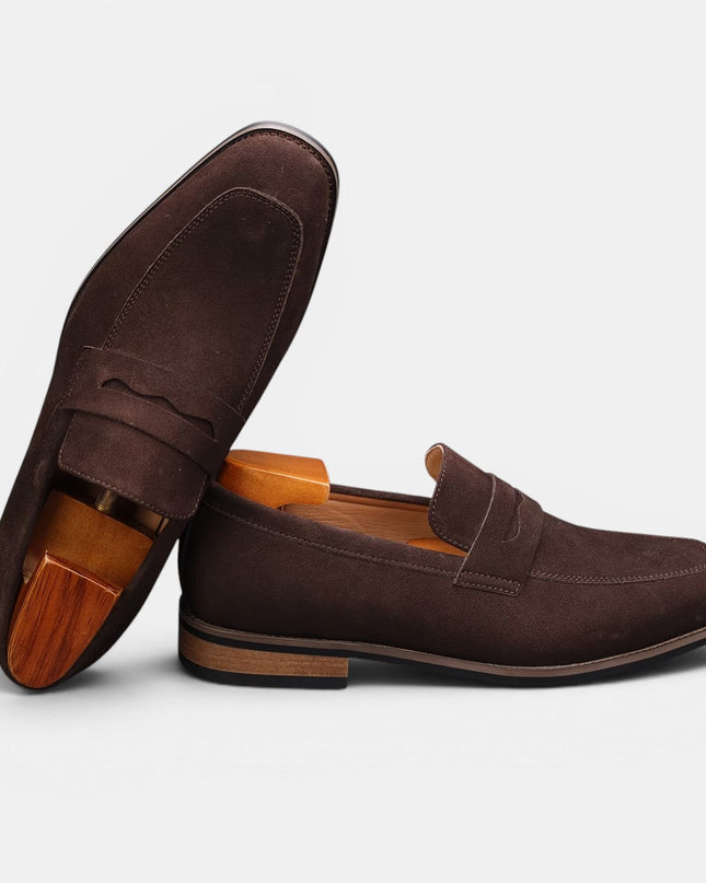 Men’s Suede Penny Summer Loafers