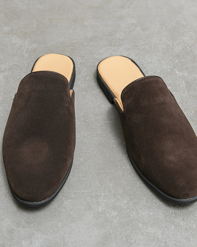 Men’s Suede Slip-On Mules