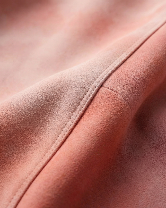 Men’s Suede Zip-Up Bomber Jacket