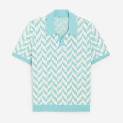 Men’s Summer Pattern Polo – Short Sleeve Knit