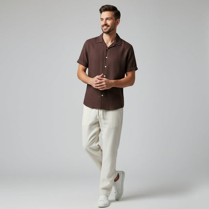 Men’s Summer Shirt and Trousers Set