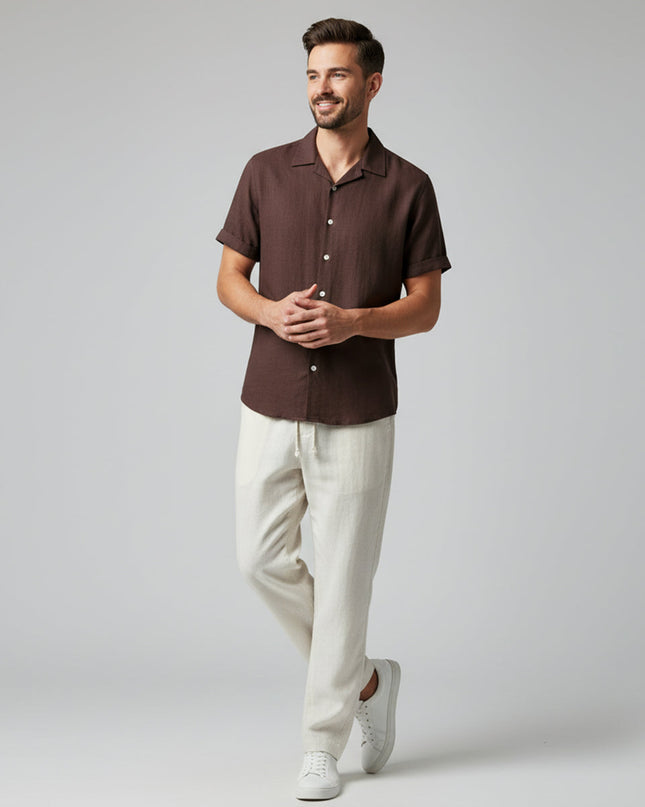 Men’s Summer Shirt and Trousers Set
