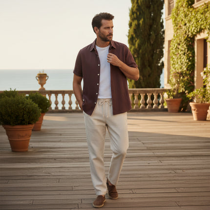 Men’s Summer Shirt and Trousers Set