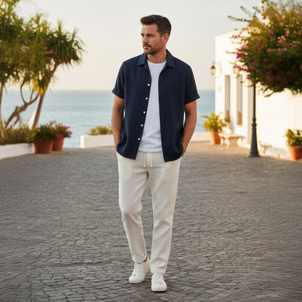 Men’s Summer Shirt and Trousers Set